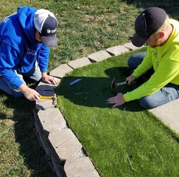 professional installed artificial turf
